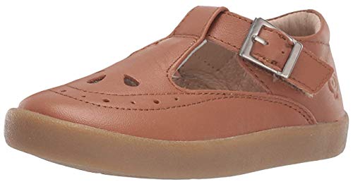 Old Soles Girl's Royal Shoe Premium Leather T-Strap Shoes (Tan, 27 M EU/10 M US Toddler)