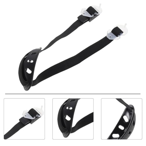 2 Correas de barbilla para casco de seguridad hechas de poliéster negro 7