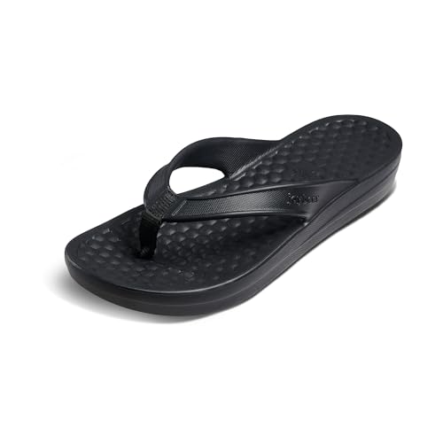 Tongs universitaires pour femme en noir et blanc pour le campus