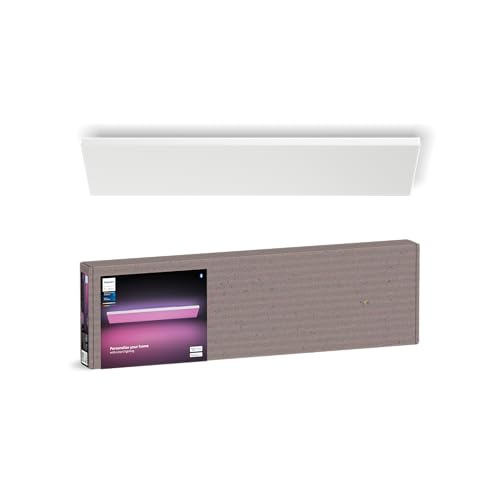 Image of Philips Hue Datura Smart Ceiling Panel (Rectangular 11.81in x 47.24in) White & Color LED Ceiling Light, Bluetooth Compatible,Voice Control with Alexa, Apple Home & Google Assistant