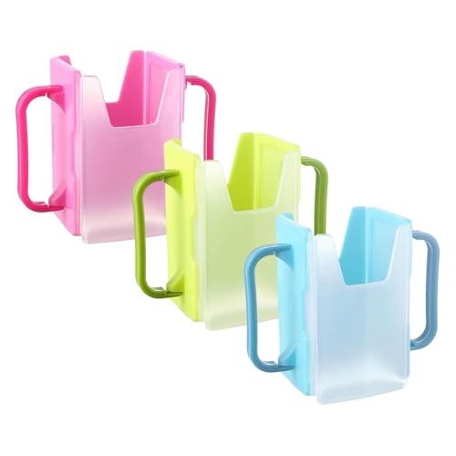 Juice Box Holders for Todddlers No Squeeze - Milk Carton Holder with Handle | Lightweight Kids Pouch Holder | Telescopic Milk Carton Stand | Spill Proof Cup Holder Stand for Juice Bags and Boxes
