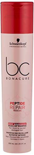 BC BONACURE Peptide Repair Rescue Deep Nourishing Micellar Shampoo, 8.5-Ounce