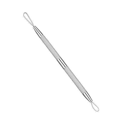 Wcawnlt Tire Comedon 12.5cm Professionnel En Acier Inoxydable Argenté, Pince Extraction Point Noir Visage, Outil Précis Pour Soins De La Peau, Nettoyage Des...