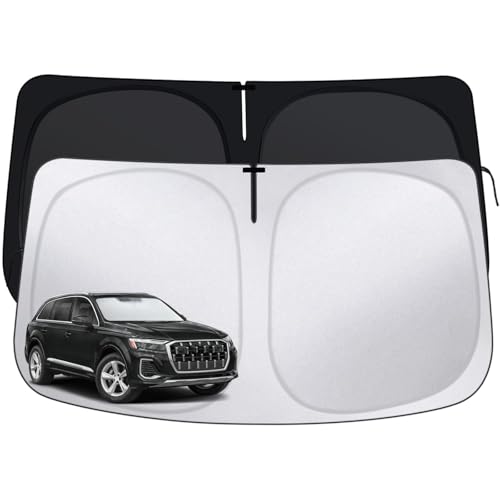 Windshield Sun Shade for Audi Q7 2016-2025, Front Window Shades Custom Fit for Q7, Foldable Car Sun...