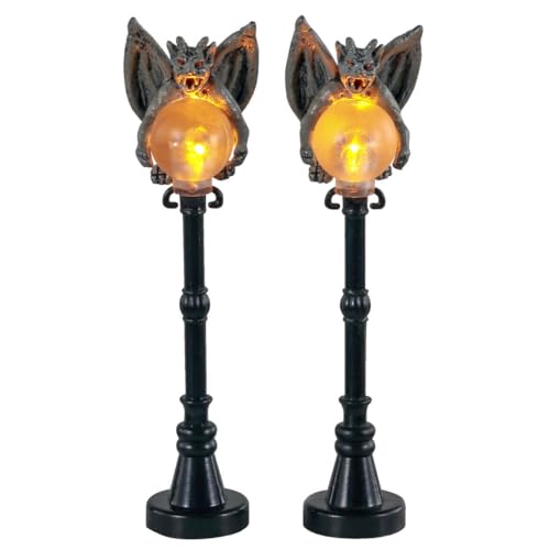 Lemax 14829 Gargoyle Lamp Post, Set Of 2