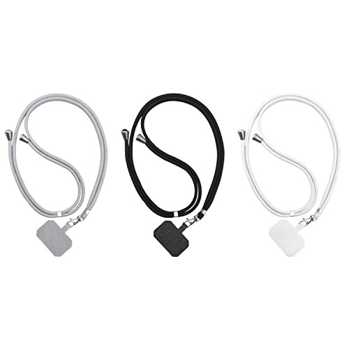 3 piece universal phone neck and shoulder strap with patches