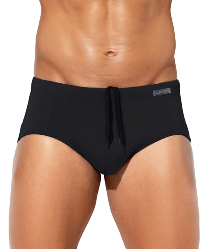 Casey Kevin Badeslip Herren Badehose Kurz Eng Mit Tunnelzug Men Swim Briefs Für Strand Pool Sport Swimming Slip