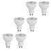 Produktbild kwmobile 6x LED GU 10 Spots - 375 Lumen 5W 3000K warmweiß 38° Abstrahlwinkel - ersetzt 50W Halogen Lampe - nicht dimmbar - GU10 Spot Set in Weiß