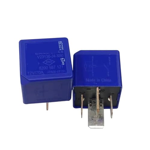 Relé de coche V23136-J4-X60 de 12V 70A, ideal para viajes largos sin averías 8200587121