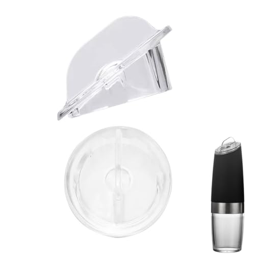 NentMent 2 Pack Dust Cover Cap Replacement Lids for Gravity Electric Salt and Pepper Grinder Mill Set Adjustable Coarseness Battery Powered with LED Light Version Automatic Shakers