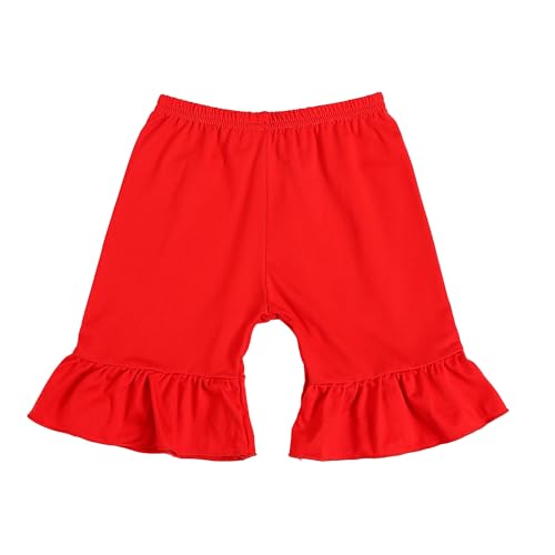 Image of Toddler Girls Back to School Pencil Outfits Set Ruffle T-Shirt Dress and Pants Outfit Set 3-8Years