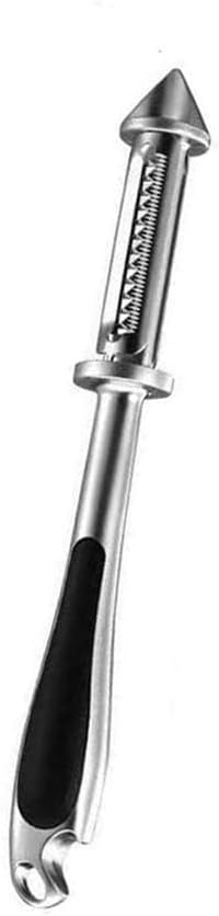 Pelador de frutas y verduras, pelador de verduras con mango antideslizante con función de abridor de botellas, pelador de cocina muy conveniente