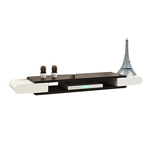 Meuble TV Flottant et Console Multimédia Murale pour Salon Chic