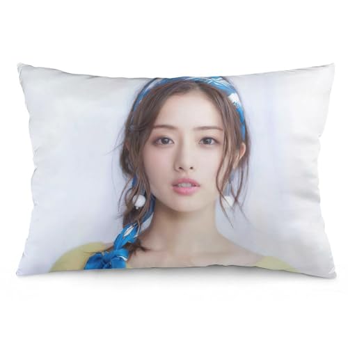 石原さとみ 52 枕カバー ロング枕カバー 両面印刷 柔らかく生地 横寝用抱き枕 向き寝 室内装飾 16 "x24 "