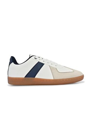 Image of LOQO Men's Lugo White-Navy Sneakers