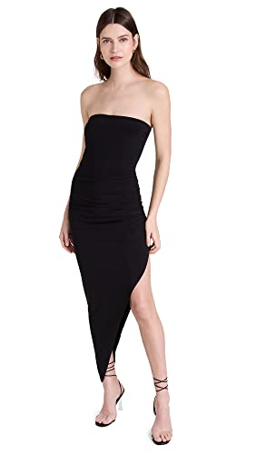 Image of Norma Kamali Women's Strapless Side Drape Gown
