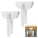 Kyuionty 2 Pcs Bi-Fold Door Lock, Portable No-Drill Child & Pet Safety Lock for Cabinets, Pantry & Closet Doors, Tool-Free Installation, Fits Doors Up to 1.5