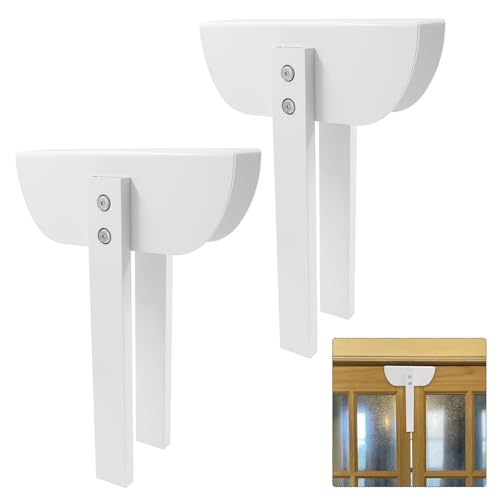 Kyuionty 2 Pcs Bi-Fold Door Lock, Portable No-Drill Child & Pet Safety Lock for Cabinets, Pantry & Closet Doors, Tool-Free Installation, Fits Doors Up to 1.5