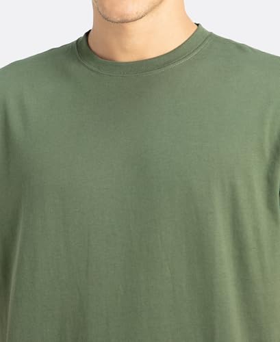 Image of Jockey 2714 Men's Super Combed Cotton Rich Round Neck Half Sleeve T-Shirt Thyme XL