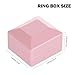 LED Stud Earring Jewelry Gift Box for Proposal, Wedding, Engagement，Birthday Luxury Jewelry Gift Box with LED Light, Jewellry Display Box (Pink)