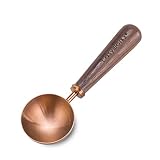 Easyworkz Retro Stainless Steel Coffee Spoon With Black Walnut Handle,10g - Measuring Spoon (Rose go