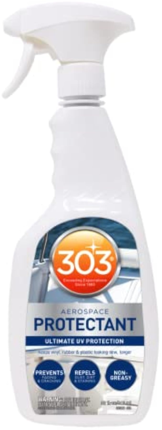 303 Marine Aerospace Protectant – UV Protection – Repels Dust, Dirt, & Staining – Smooth Matte Finish – Restores Like-New Appearance – 32oz (30306) Packaging May Vary