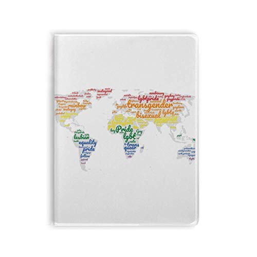 Carnet de notes LGBT arc-en-ciel cahier d'écriture souple en gomme ligné