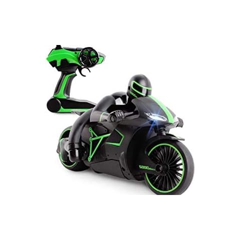 deAO Ensemble de Jeu de Moto de Course Formule 1 à Grande échelle télécommandé Comprenant Une Batterie Rechargeable et Un Chargeur Cover