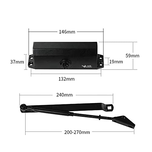 Fecho de porta hidráulico de mola ajustável automático Fecho automático de alta resistência para por