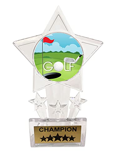 Express Medals 10 Pack Acrylic Golf Trophies Champion Awards Gift Prizes Trophy 10 Pk Eg130 #TOP1