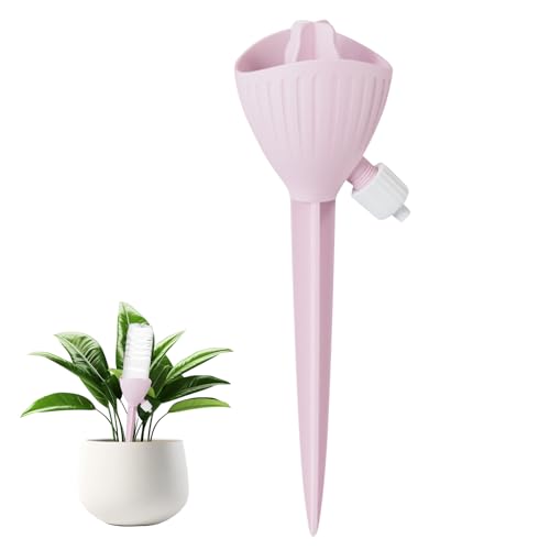 Sfere di irrigazione per piante, sistema di irrigazione per giardino, balcone, irrigazione automatica con valvola regolabile, irrigazione per piante in vaso (rosa)
