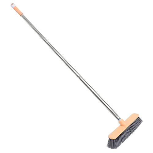 HAPINARY Home Broom Long Bristle Floor Brush Stiff Bristles Broom Cleaning Bathroom Brush Cleaner