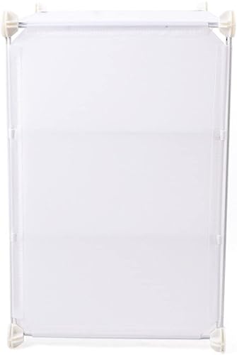 Miniatura 8 de Zapatero portátil de 12 niveles, organizador de 96 pares de zapatos con puerta transparente, fácil montaje, caja de zapatos apilable de plástico, de