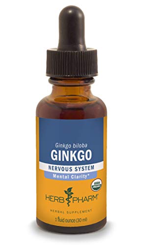 Herb Pharm Certified Organic Ginkgo Liquid Extract for Memory and Concentration - 1 Ounce