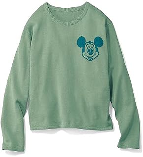 [royme] Disney ディズニー ミッキー パステル ジャカード ニット プルオーバー【Ｍ】ミント シャーベットカラー