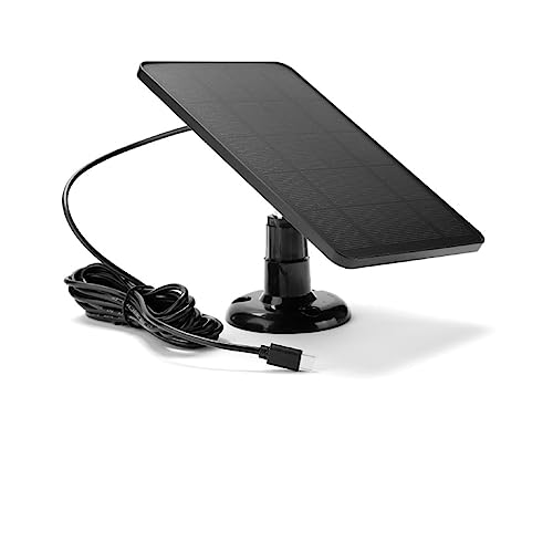 Cargador de células solares USB 2 en 1 Tipo C, panel impermeable 5V para cámaras y luces de hogar