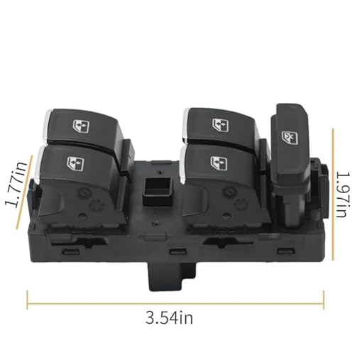 Interrupteur de commande de vitre pour Seat Leon 2013-2018 bouton noir 5G0959857