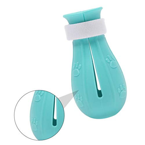 ULTECHVO Sapatos antiarranhões para pés de gato – capa de unha de borracha silicone para gatos 4 peç