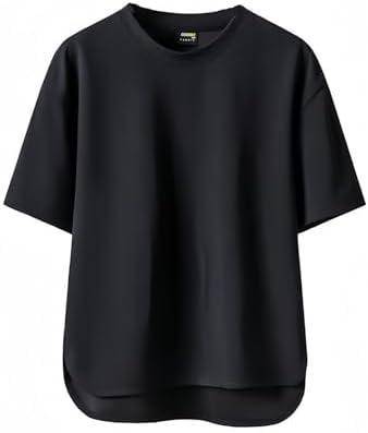 Warm Cool Men's Short Sleeve Cool Touch Top Summer T-shirt, Summer Clothing, Rash Shirt, Stretch, Water Absorbent, Quick Drying, Deodorizing, Body Cover, Loose Fit, 20's, 30's, 40's, 5
