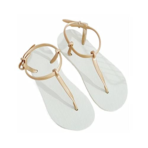Zcooooool Tongs Femme, Sandales Plates, Sandales Compensées, Sandales Élégantes, Flip Flops, Tongs, Chaussures De Plage D'été, Tongs De Plage D'été Chaussures Décontractées Bout Ouvert Talon Plat Cover