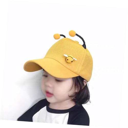 Sombrero para el sol para niño y niña que no se cae, gorra de algodón ajustable diseño abeja 5