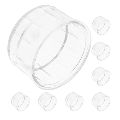 OFFSCH Set de 8 Tapas para Vasos Mezcladores de Plástico, Diseño Antigoteo para Cocteleras, Recomendadas para Preparación de Cócteles y Batidos