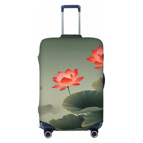 Flower And Dragonfly Print Luggage Suitcase Covers Elastic Washable Luggage Protector Luggage Covers For Suitcase