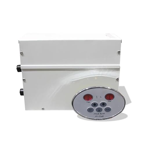 JSTDDP Máquina de Sauna de baño 3KW / 4.5KW Generador de Vapor Sauna Máquina de baño de Vapor para Sala de Sauna en casa Máquina de fumigación (White 3KW)