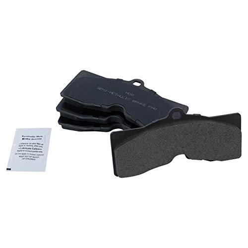 Image of TRQ Rear Semi Metallic Brake Pad and Rotor Set | For 1965-1982 Chevrolet Corvette