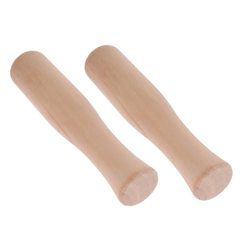 Cabilock 2stücke Holz Stößel Für Lebensmittel Küchenwerkzeug Zum Zerkleinern Von Knoblauch Ingwer Und Chili Ergonomischer Griff Für Einfache Handhabung