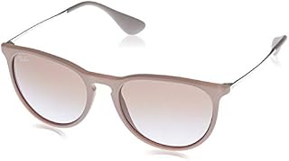 Ray-Ban RB4171 Erika Round Sunglasses, Dark Rubber Sand/Violet Brown Gradient, 54 mm