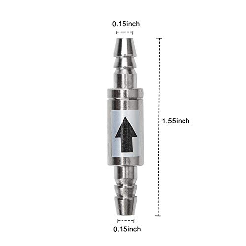 Image of CO2 Glass Aquarium Supply Accessories, CO2 Diffuser CO2 Drop Checker CO2 Bubble Counter Check Valve for Aquarium Planted Tank (Check Valve)