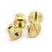 LQ Industrial 8PCS Solid Brass Sam Browne Button Screw Studs Nail Round Rivets for DIY Leather Craft Belt Wallet Handbag 6x8x8mm