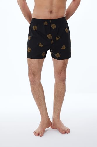 Men's Boxers Underwear 100% Cotton Printed Woven Boxers for Men Pack Boxer Shorts4